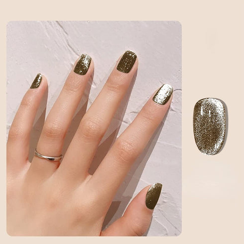 VERONNI Reflective Cat Eye Gel Nail Polish, Glitter Magnetic Shimmer Gel, Soak Off UV LED Nail Art 10ml