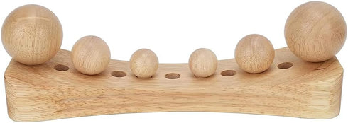 Ozgkee 6 Psoas Muscle Release Tool Wooden Body Massage Tool Trigger Point Wood Massager with Massage Heads