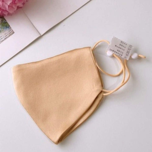 Adjustable 100% Mulberry Silk Mask with Filter Pocket