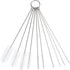 Set of 10 Long Straw Brush, 8-inch Nylon Pipe Tube Cleaner with 10 Different Diameters for Sippy Cup, Water Bottle