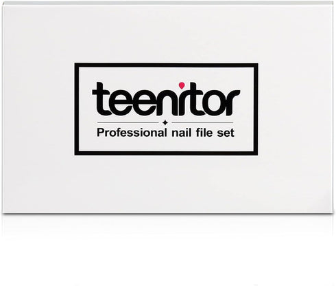 Teenitor Nail File Nail Buffer, 6 pcs Emery Boards for Natural Nails, Nail Buffer and Shine Kit, 100/180 Grit