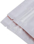 100pcs Frosted Clear Window Flat Colored Metallic Foil Resealable Zipper Seal Bags (Black, Flat, 3oz)