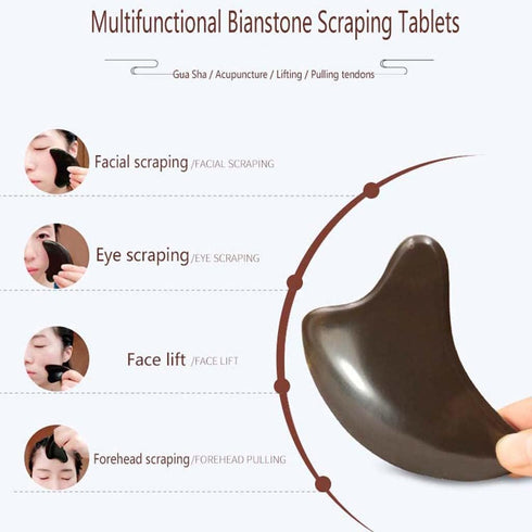 ZHAO SHOP Slimming Bian Stone Massage Stone| Gua Sha Massage Tools | Massager for Beauty Spa Skin Caring Neck Pain