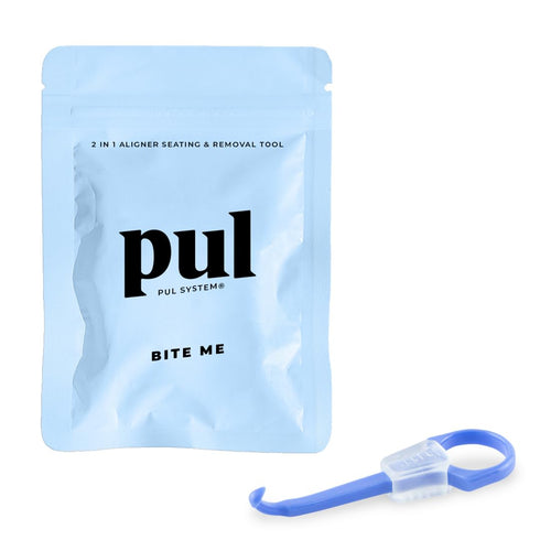 PUL 2 in 1 Chewies & Clear Aligner Removal Tool Combo by The Pultool | Hygienic, Durable, Compact, Compatible with