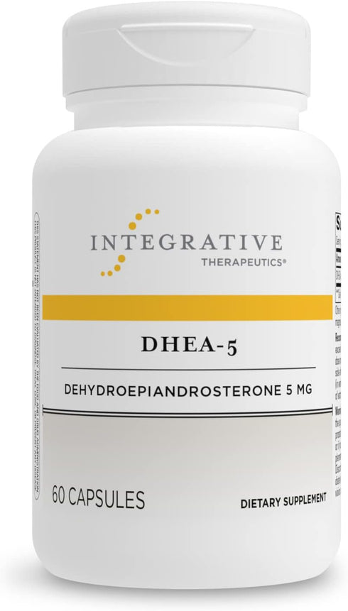 Integrative Therapeutics DHEA-5 for Women and Men, Gluten Free, 60 Capsules