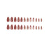 Press on Nails Medium Almond SWEKKE - Magnetic French Tip Fake Nails with Cherry Designs, 24Pcs Glossy Acrylic