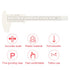 Eyebrow Tattoo Ruler, 8 Types Adjustable Microblading Measuring Ruler for Beginners or Professionals