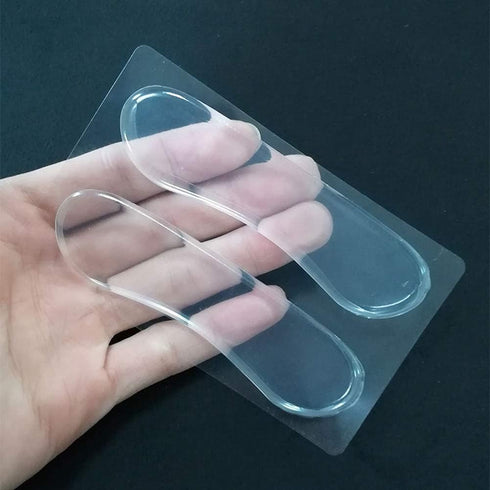 Clear Silicone High Heel Cushion Inserts, Anti Slip Gel Strap Strips, Foot Support for Pain Relief, Set of 16