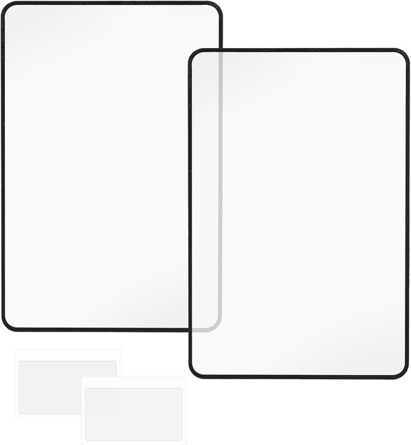 LIQWEI 4Pcs 3X 5X Page Magnifying Sheet Clear Lightweight Magnifier Flat Plastic Optical
