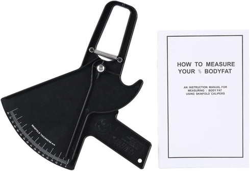 Body Fat Calipers, Skinfold Caliper 0-80MM Fat Measuring Test, Slim Skinfold Caliper, 2 Colors (Black)