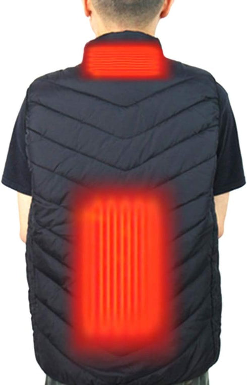 USB Electric Heated Cloth, 4 in 1 Jacket Heating Pad Kit, Adjustable Temperature Warmer Tool for Pain Relief.