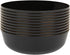 Blue Sky Edge Black Bowls with Gold Rim - 16 oz (10 Count) Disposable Round Plastic for Parties, Events & Occasions