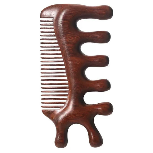 LiZEROGDAX 4 in 1 Sandalwood Gua Sha Massager, Scraping Massage Comb, Meridians Tool
