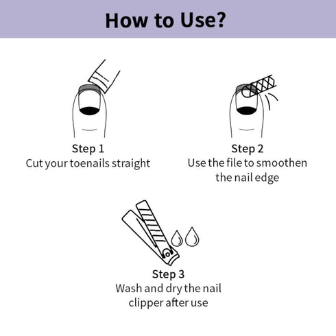 Nykaa Naturals Foot Care Kit - 4 in 1 Pedicure Tool, Nail Clipper, Feet Scrubber - Lavender - 3 pc