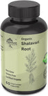 Heroot 500mg 60 Organic Shatavari Root (Asparagus racemosus) Menstrual Cramp Relief, Menopause Support, and Women's