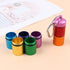 Portable Pill Case Keychain Waterproof 7 Days Pill Holder Travel Container for Outdoor Camping (Rainbow)