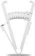 Body Fat Caliper with Measure Chart for Accurately Measuring Body Fat (White)