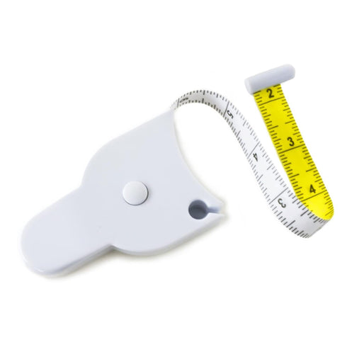 Perfect Body Tape Measure, 80 Inch Automatic Telescopic, Retractable for Body: Waist, Hip, Bust, Arms, White