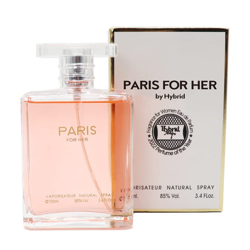 Hybrid & Company Paris for Her Eau De Parfum, Natural Spray Sweet Scent for Women, 3.4 Fl Oz