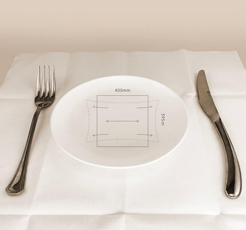 SUZZYVINE Disposable Dinner Napkins with Flatware Pocket, Cloth Like Lunch Napkins for Wedding Party, 50 Count 16" x 16"