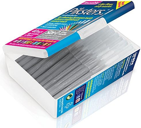 Piksters Interdental Brushes, 40 pk, Size 0, Soft Bristles for Very Tight Gaps