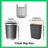 4 Gallon Thicken Value Small Colorful Trash Bags with Handle, 200 Counts for Bathroom, Bedroom, Office