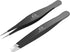Majestic Bombay Fine Point + Slant Tweezers – Sharp Surgical Tweezers for Facial, Brow, Ingrown Hair Removal