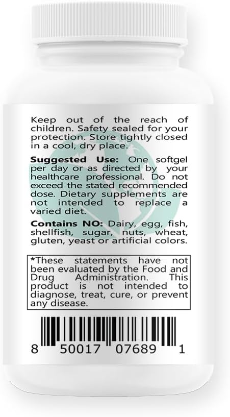 BioInnovations Pharmacal Bio-E 1000 IU All Natural Vitamin E Mixed Tocopherols Antioxidant for Skin, Hair, Immune