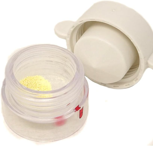 Pill Grinder yueton – Vitamin and Tablet Crusher with Container for Kids, Elder, and Pets
