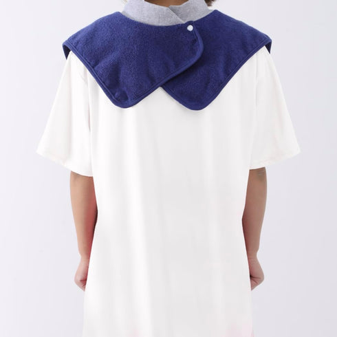 MATZ Adult Bibs Full Coverage Ultra Absorbent Four Cotton Terry Towel Snap-on Bibs with Comfortable Ribbed Neck