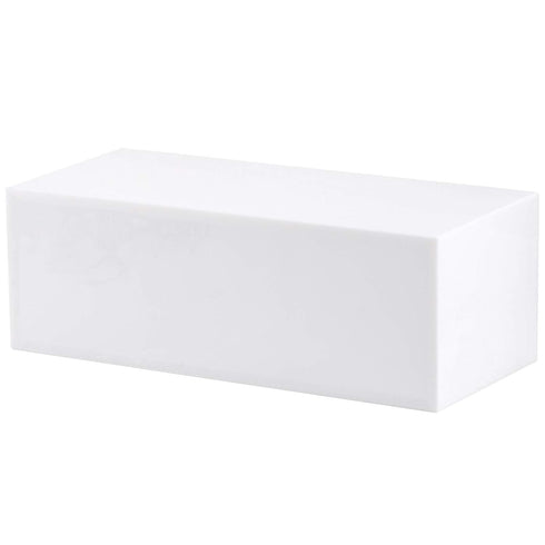 Makeup Brush Holder Organizer - 3 Slots Cosmetic Brushes Storage Container for Vanity (White)