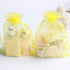 Stratalife 100PCS 5X7 Small Organza Bags with Drawstring for Wedding Party Favor, Jewelry, Candy Bags, Yellow
