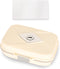 XAQEGUW Weekly Pill Organizer, 7 Compartment Travel Pill Case with Rotatable Dose Recorder,