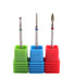 MZCMSL 3pcs Diamond Cuticle Drill Bits - Professional Manicure Drill Bit Kit (Needle, Ball, Bullet) 3/32 Shank