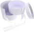 balacoo Double Layer round Flower Box for Fresh Flower Arrangement, White Floral