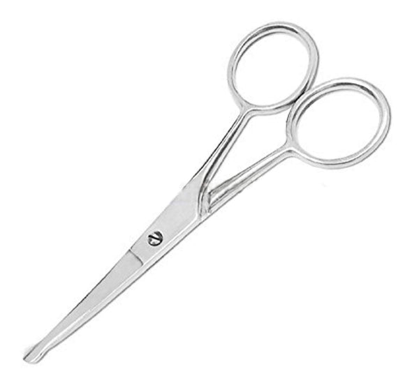 OdontoMed2011 Nose Hair Trimmer Scissors - Round Tip For Ear, Eyebrow, Beard & Mustache Trimming