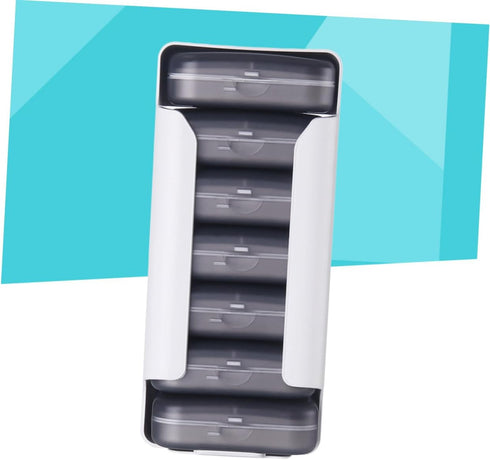 Travel Pill Organizer Box - Weekly Medication Storage Case