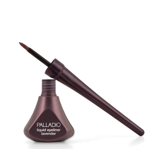 Palladio Highly Pigmented Liquid Eyeliner, Waterproof, Lavender, Includes Easy Grip Wand & Felt Tip Applicator