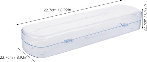 Cabilock Large Case Organizer Toothpaste Blue, Portable Storage Plastic Case Holder for Camping Toothbrush