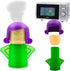 Abnaok 2PCS Angry Mom Microwave Cleaner and Chilly Mama Fridge Deodoriser, Clean in Minutes with English Manual