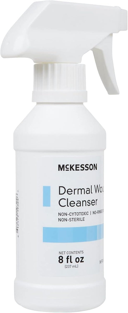 McKesson Dermal Wound Care Cleanser Spray, 8 oz First Aid Wash for Minor Injuries, Cuts, Burns