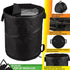 Collapsible Trash Can, 46-Gallon Outdoor Garbage Bin with 3 Stakes for RV, Camping, Storage, Recycling