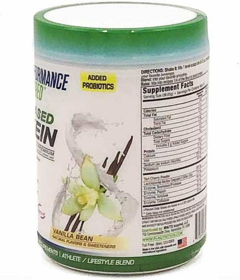 Performance Inspired Nutrition Plant-Based Protein Powder - Vanilla Bean, 20G, 1.5 Lb, G Free