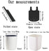Small Black Trash Bags, 200 Counts, Thicken Value Pack, 4 Gallon Trash Bags for Office, Kitchen, Bedroom