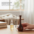 Havunori 2 PCS Black Walnut Wood Essential Oil Diffuser - Wooden Fragrance Diffuser Long-necked Vases,Long-lasting