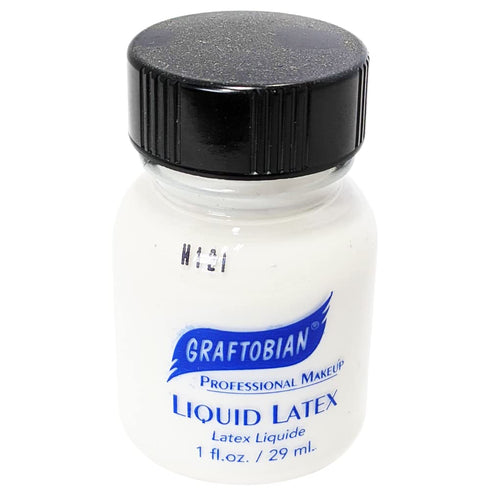 Graftobian Liquid Latex SFX Makeup - Professional Skin Safe Adhesive for Theatrical Stage, 1 ounce