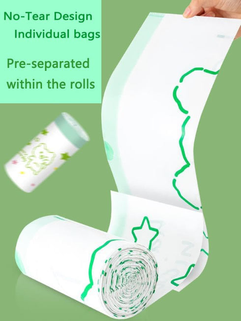 YIHUANYIFA 4 60pcs 60pcs) Gallon Trash Bags Drawstring Tearing-Free for Bathroom Office Home Bedroom Trash Can