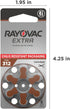 Rayovac 312. 1.45v. (60 Extra hearing aid batteries size Long-lasting mercury-free zinc-air hearing aid batteries
