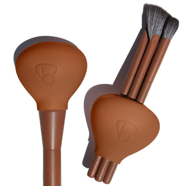 Original Brush Bubble Silicone Makeup Brush Covers, Travel Storage & Organizer Case for Brushes