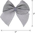 MECCANIXITY 50Pcs Mini Ribbon Bow 1" Mini Fabric Satin Ribbon Flower Bows for Craft DIY Sewing Wedding Birthday Party Grey by MECCANIXITY